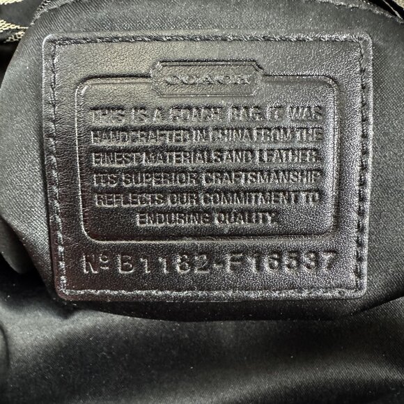 Coach Signature Logo Penelope Tote Bag 16537 Brown Large Carryall Shoulder Purse - Picture 12 of 12